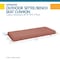 Classic Accessories Weekend 42" x 18" x 3" Outdoor Bench Cushion, Cedarwood CCWBN42183 - alternate 7